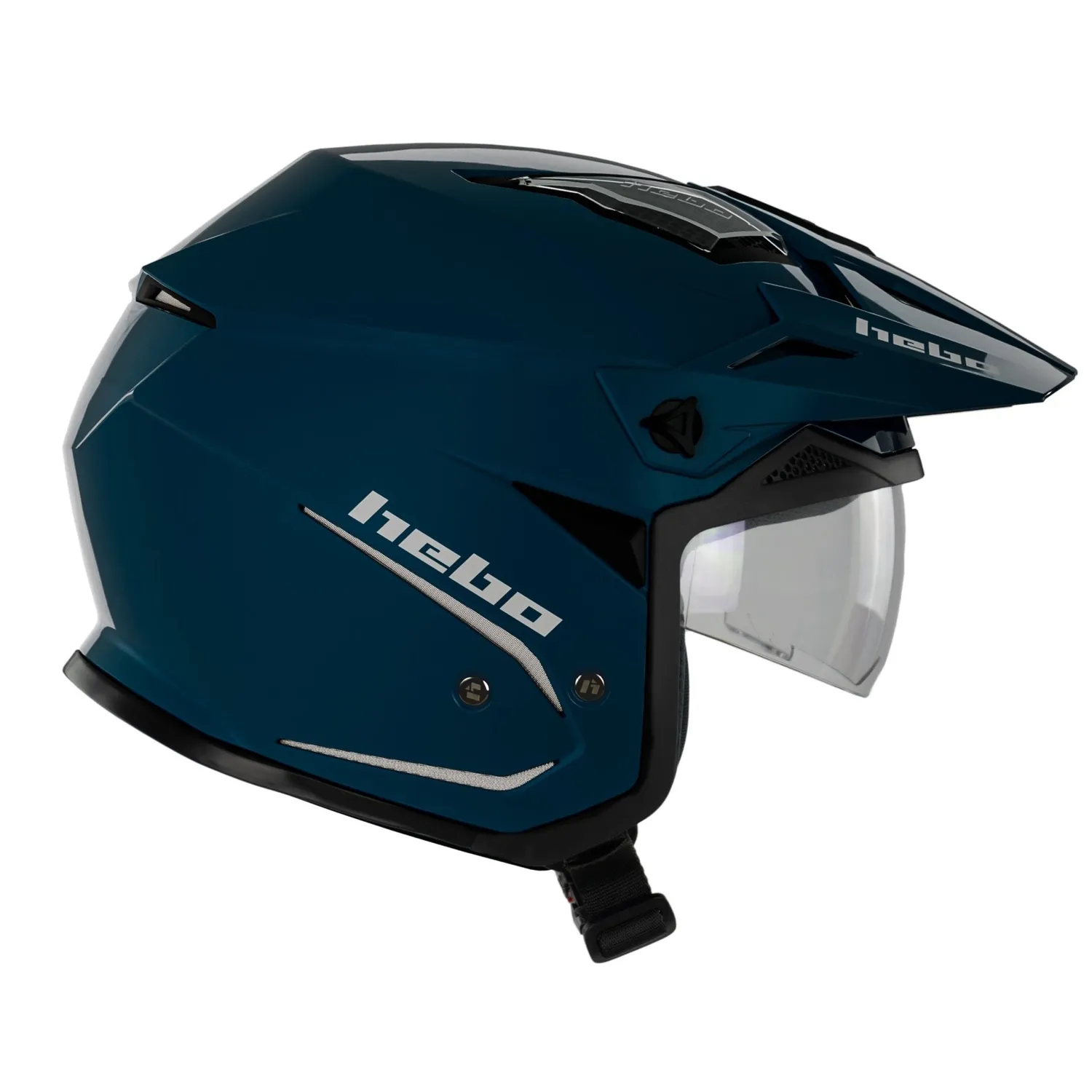 Hebo Zone 5 Duo casco trial blu omologato ECE 22-06
