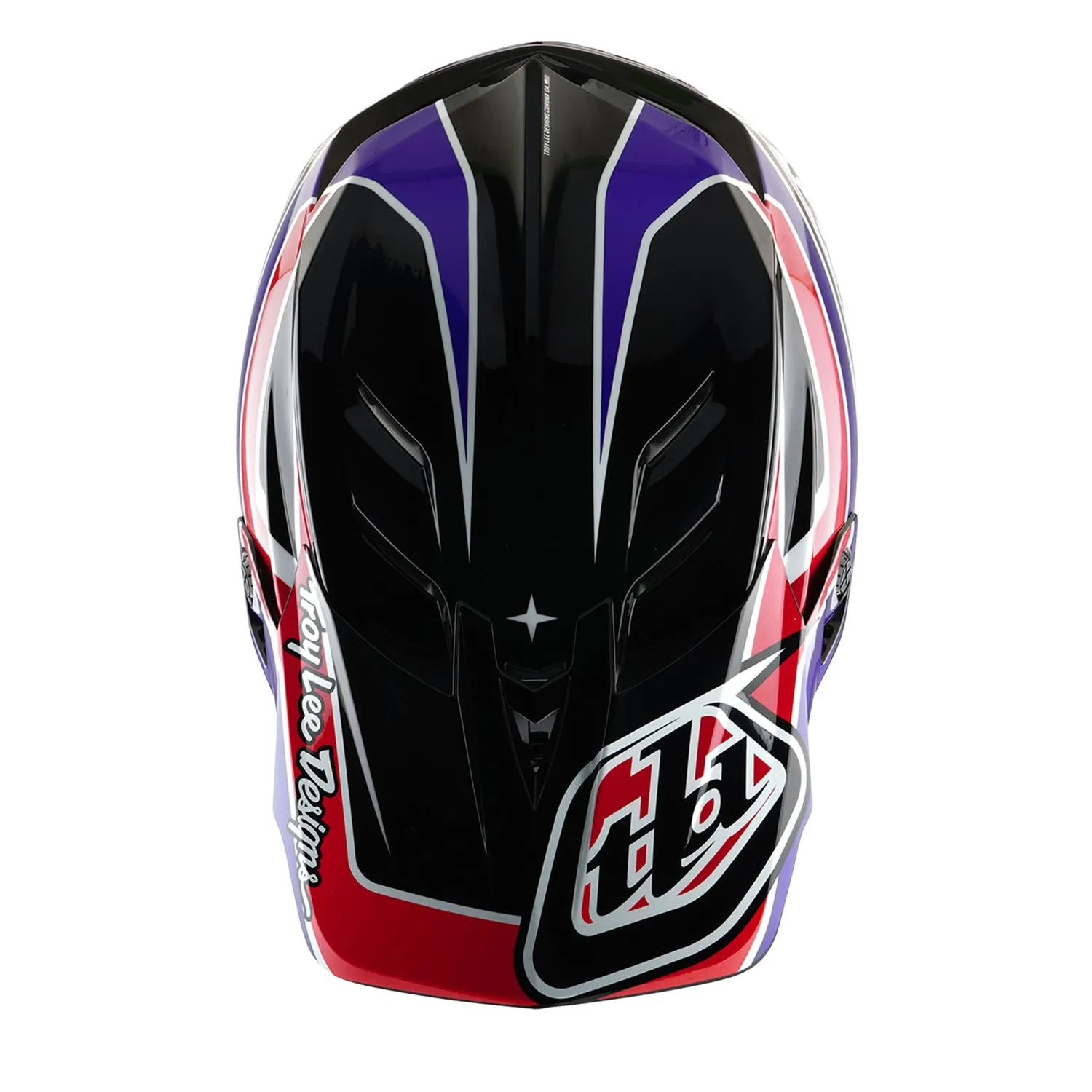 Troy Lee Designs D4 Polyacrylite casco integrale Linear Black MIPS