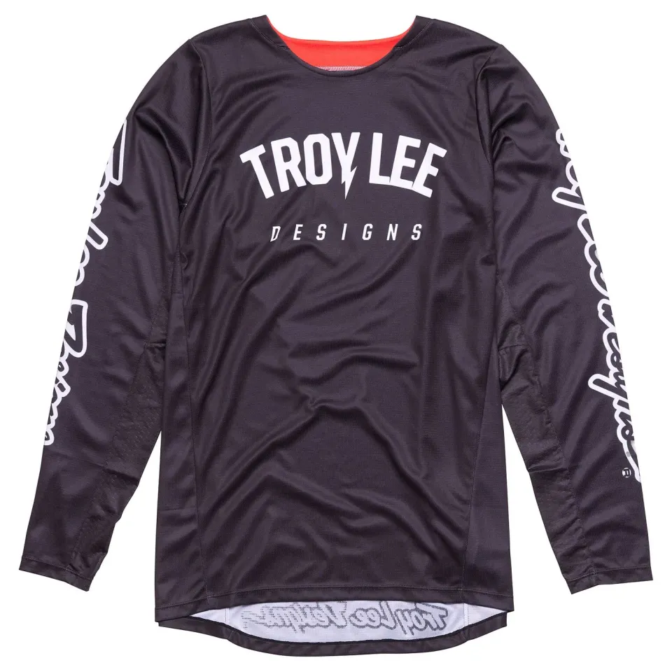 Troy Lee Designs GP Pro Boltz maglia moto nera rinforzata quotidiana