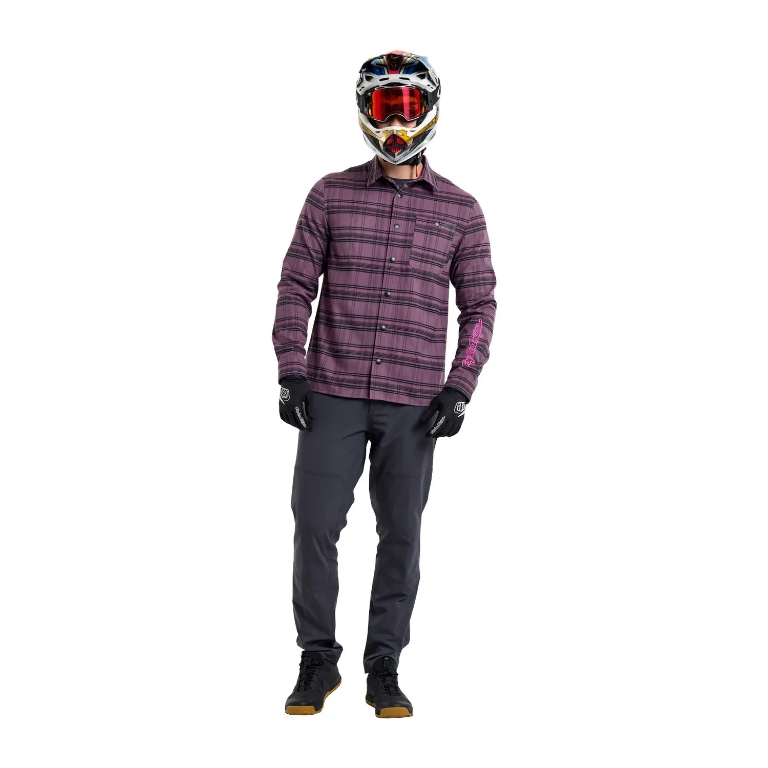 Troy Lee Designs Grind Flannel camicia deep purp