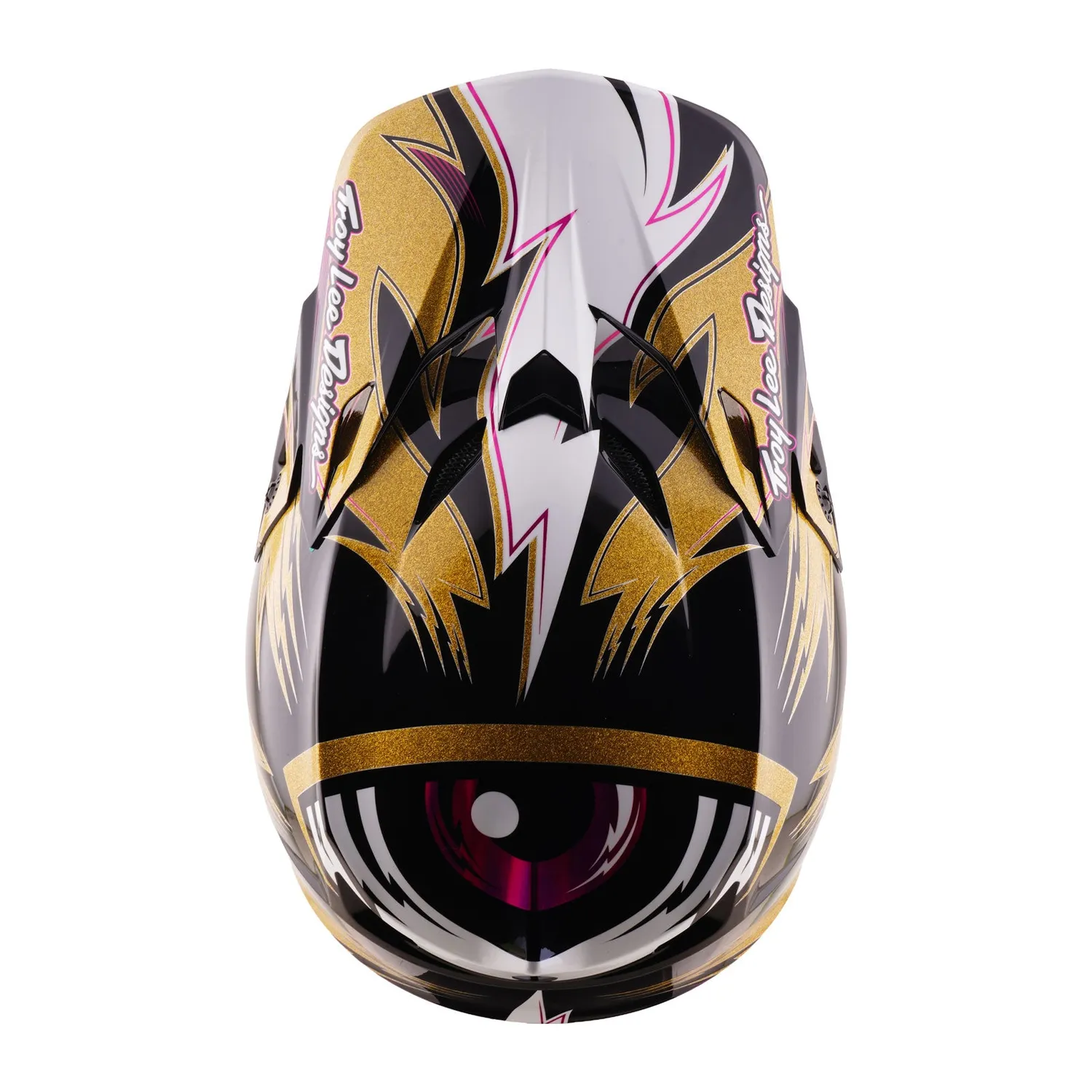 Troy Lee Designs SE5 MIPS Cyclops casco moto oro nero
