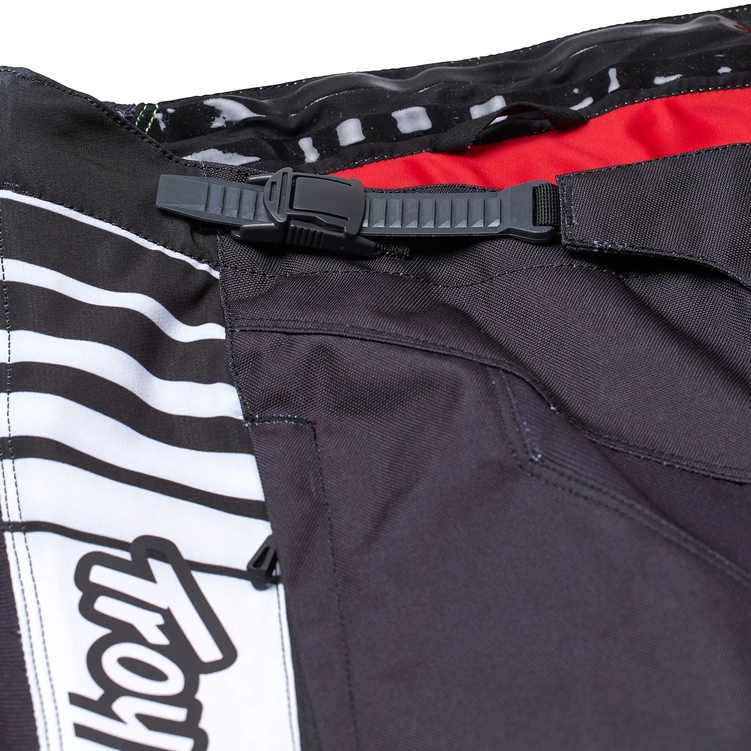 Troy Lee Designs GP Pro Pant Blends pantaloni moto White Glo Red rinforzati