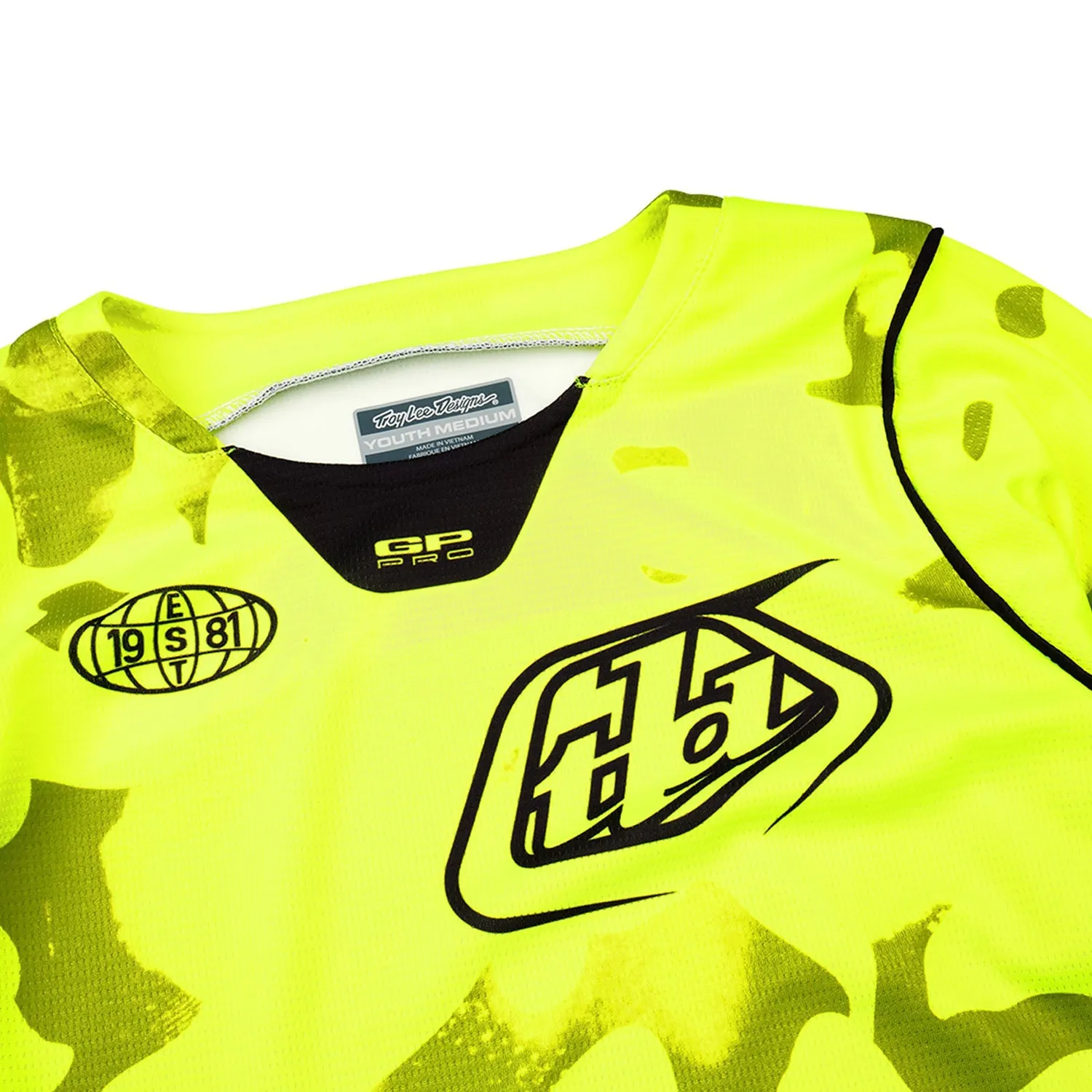Troy Lee Designs GP Pro maglia moto bambino giallo fluo leggera