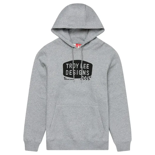 Troy Lee Designs Stamp felpa con cappuccio grey heather