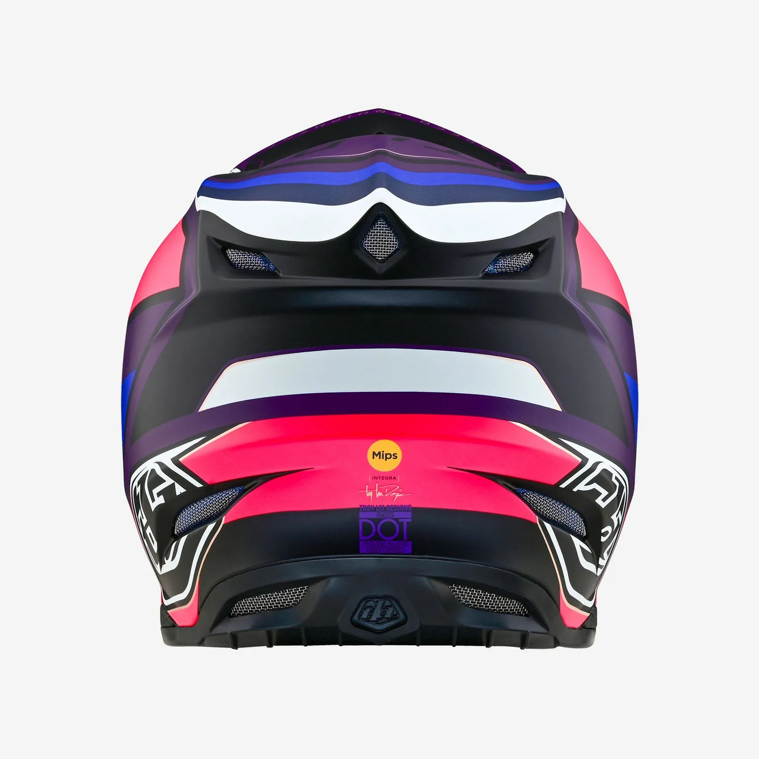 Troy Lee Designs SE5 Composite MIPS casco cross nero viola