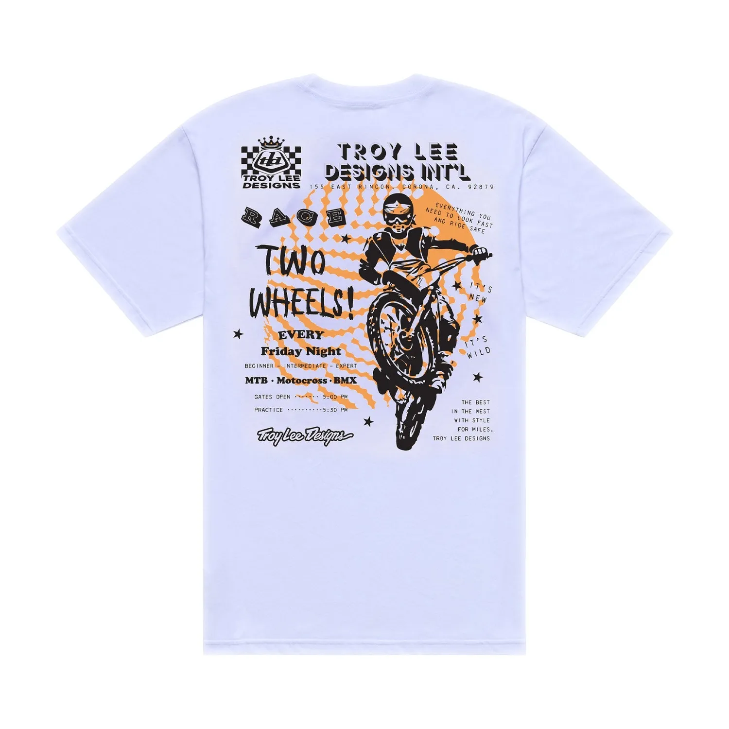 Troy Lee Designs Friday Night t-shirt bianca