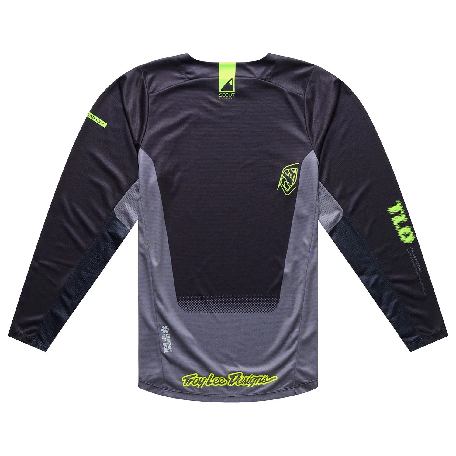 Troy Lee Designs Scout GP Pro maglia motocross nera traspirante