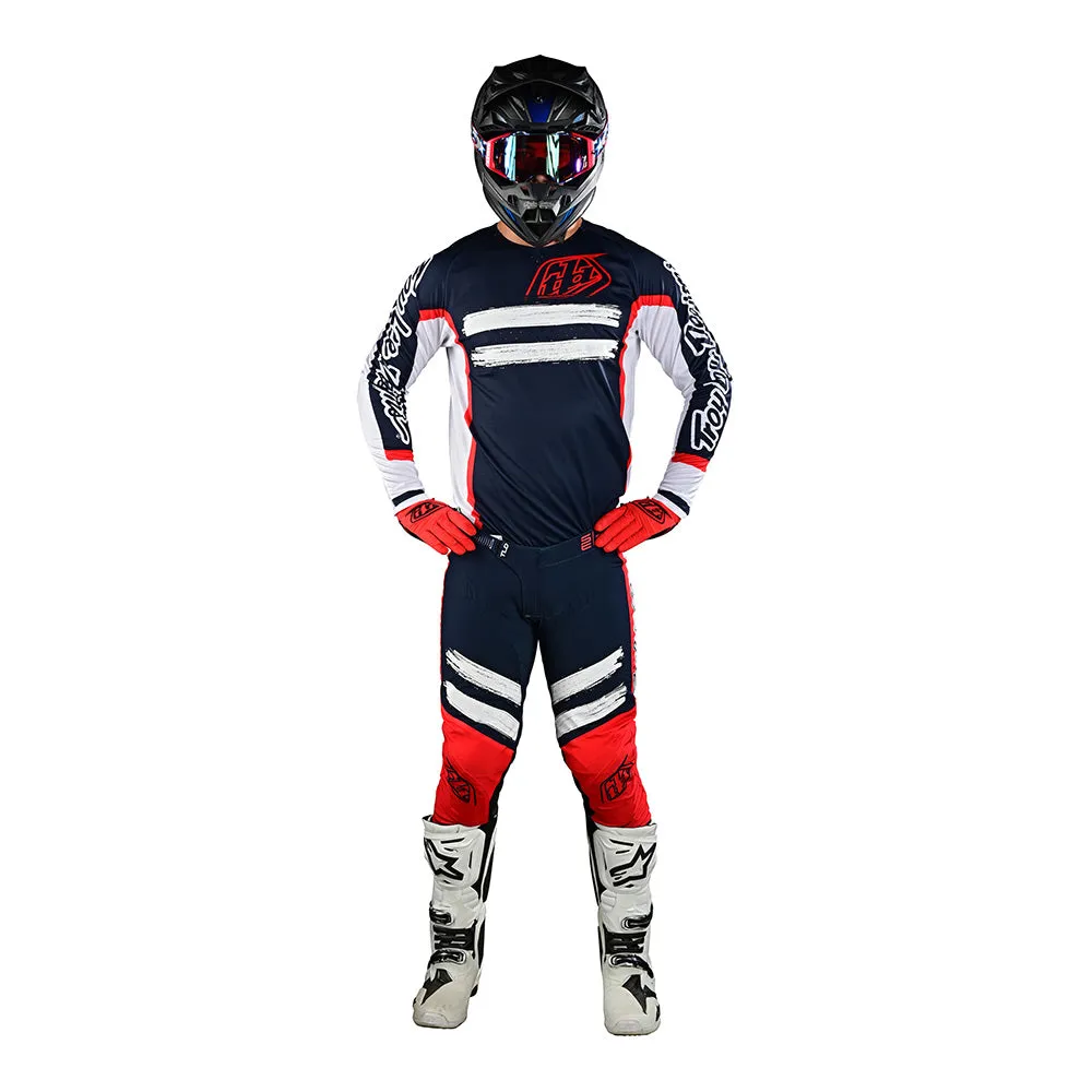 Troy Lee Designs SE Pro pantaloni moto navy rosso leggeri