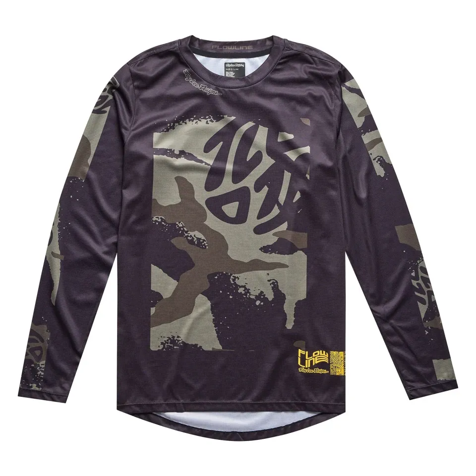 Troy Lee Designs Flowline maglia MTB bambino nera manica lunga