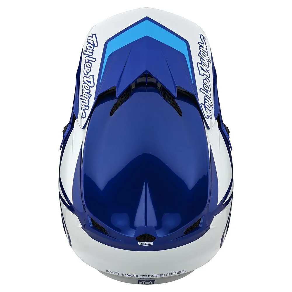 Troy Lee Designs GP Overload casco moto blu bianco