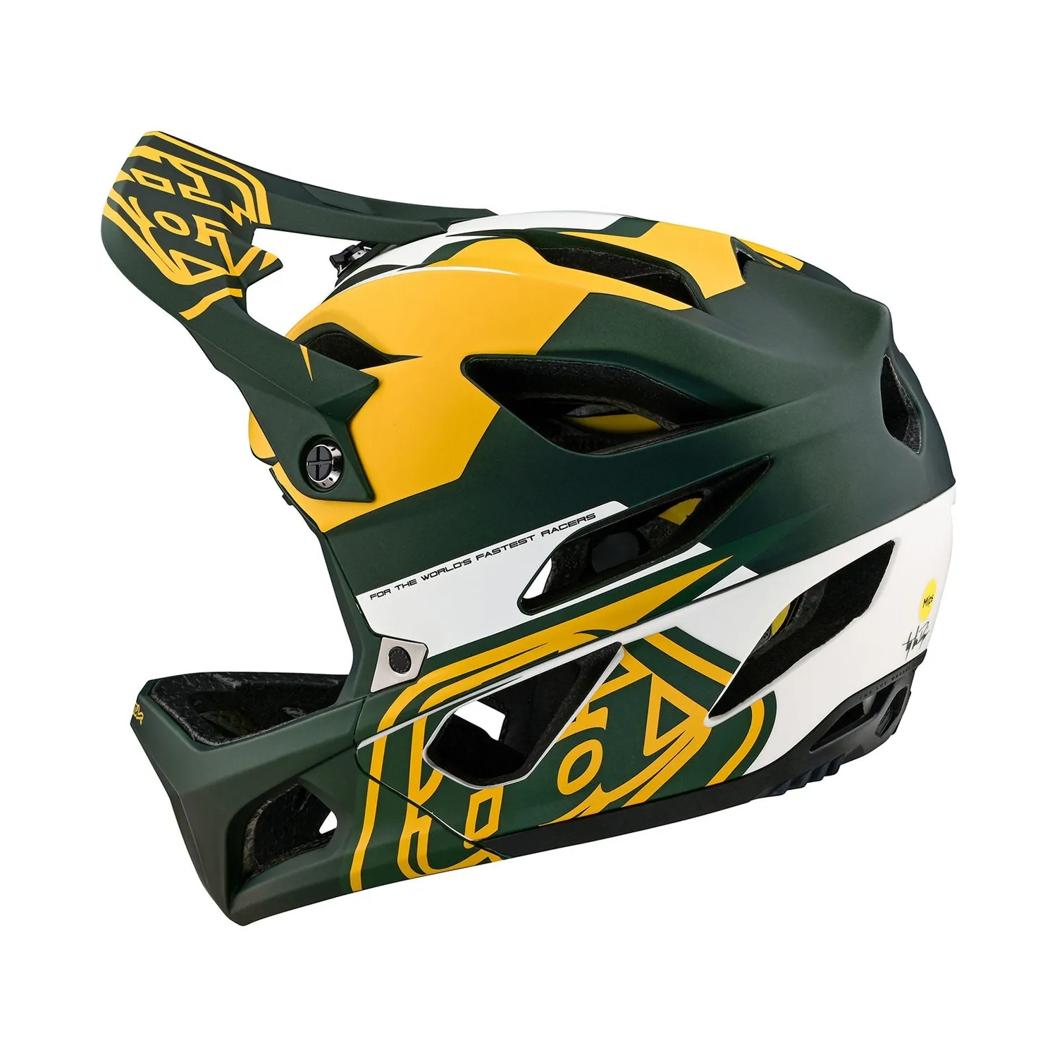 Troy Lee Designs Stage Vector casco integrale bici Green MIPS