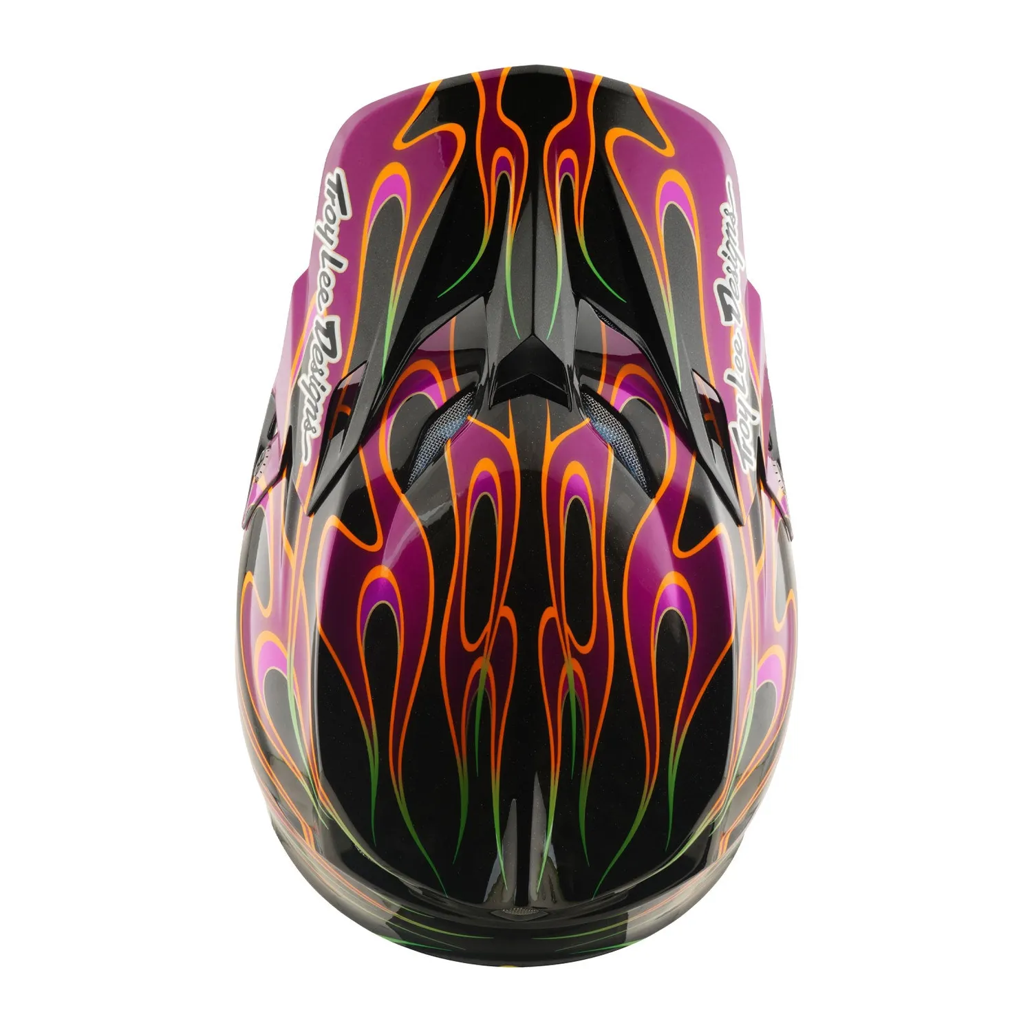 Troy Lee Designs SE5 Carbon casco moto nero viola Mips