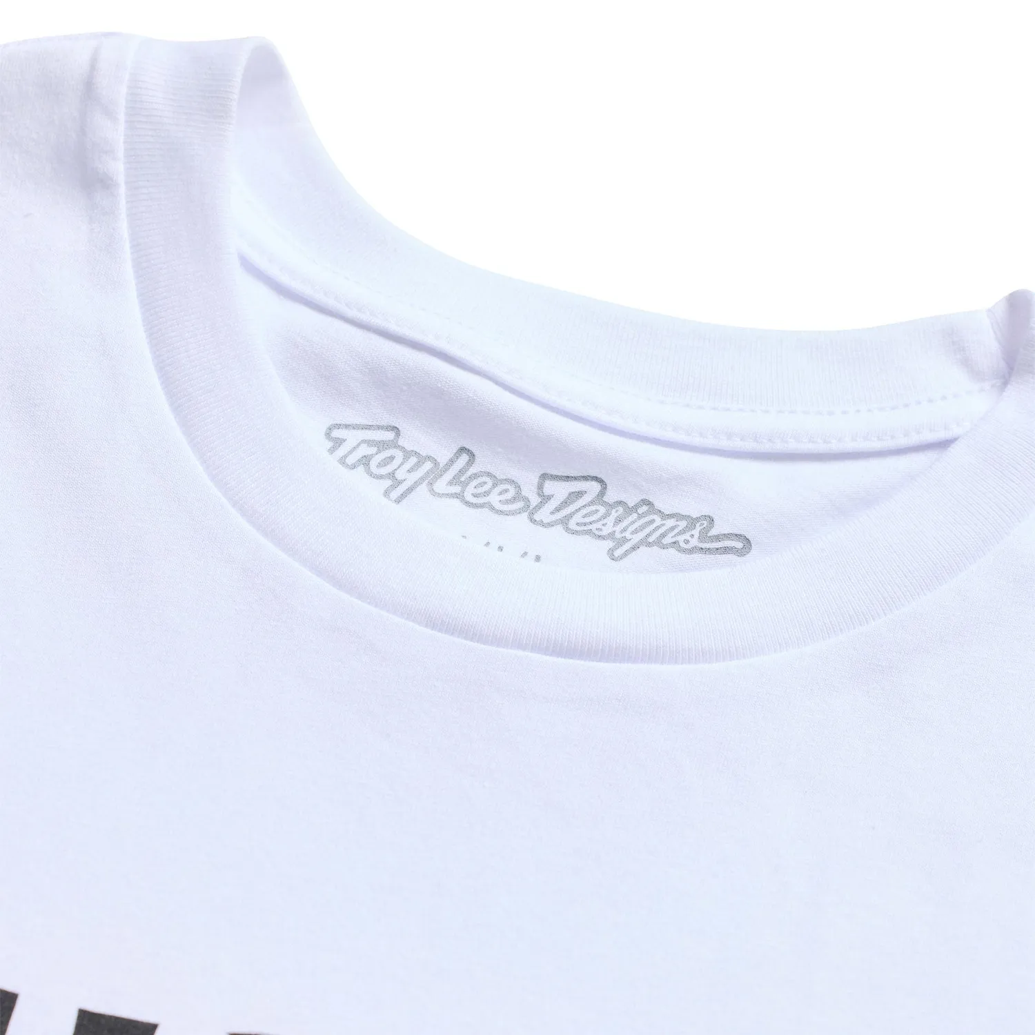 Troy Lee Designs Finish Line T-Shirt Moto Bianca Manica Corta