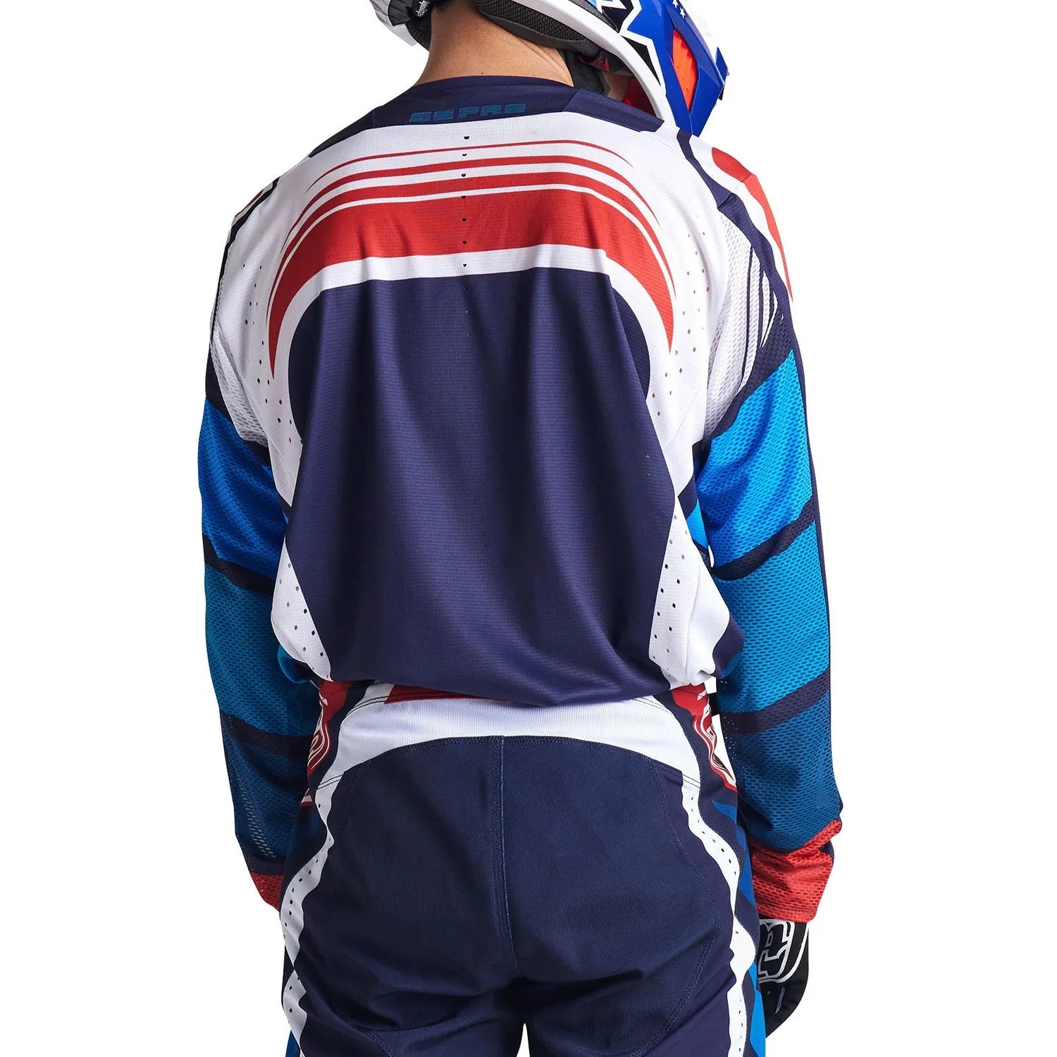 Troy Lee Designs SE Pro maglia moto Wavez Navy Red
