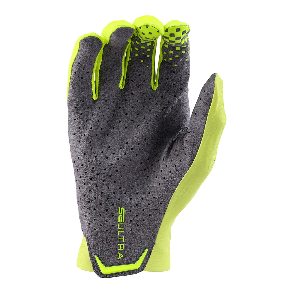 Troy Lee Designs SE Ultra Solid Flo Yellow guanti moto traforati
