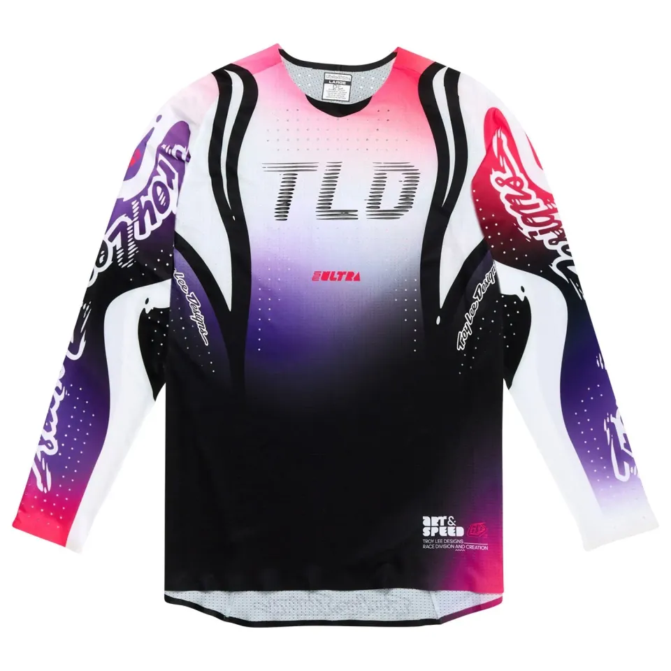 Troy Lee Designs SE Ultra maglia moto Nero Viola race