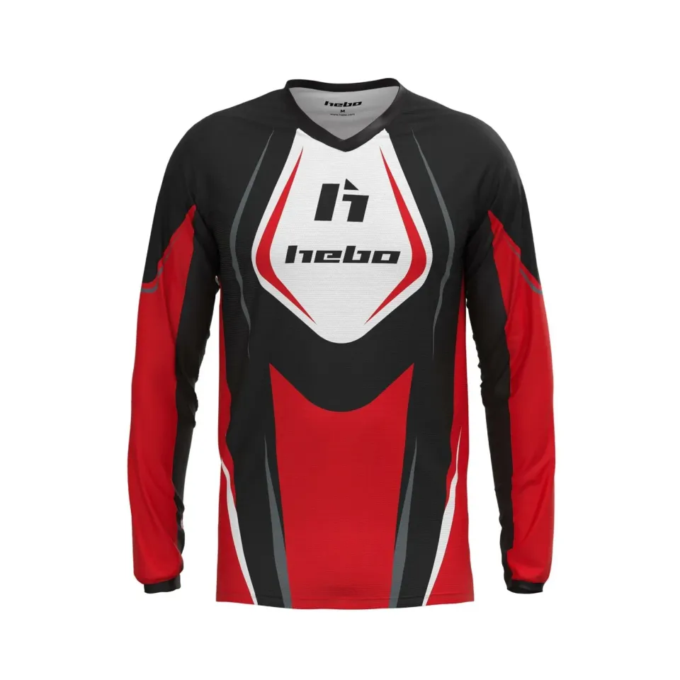 Hebo Pro Trial Classic maglia trial rossa traspirante