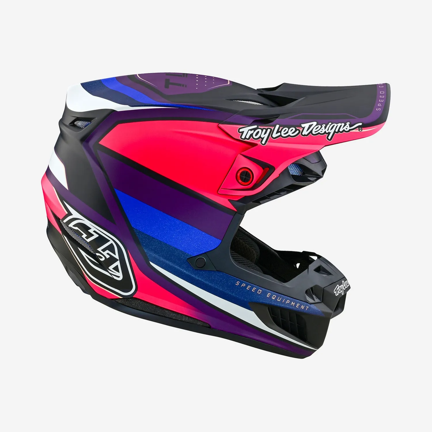 Troy Lee Designs SE5 Composite MIPS casco cross nero viola