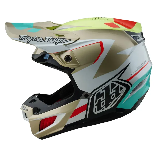 Troy Lee Designs SE5 Optic casco cross White MIPS composito