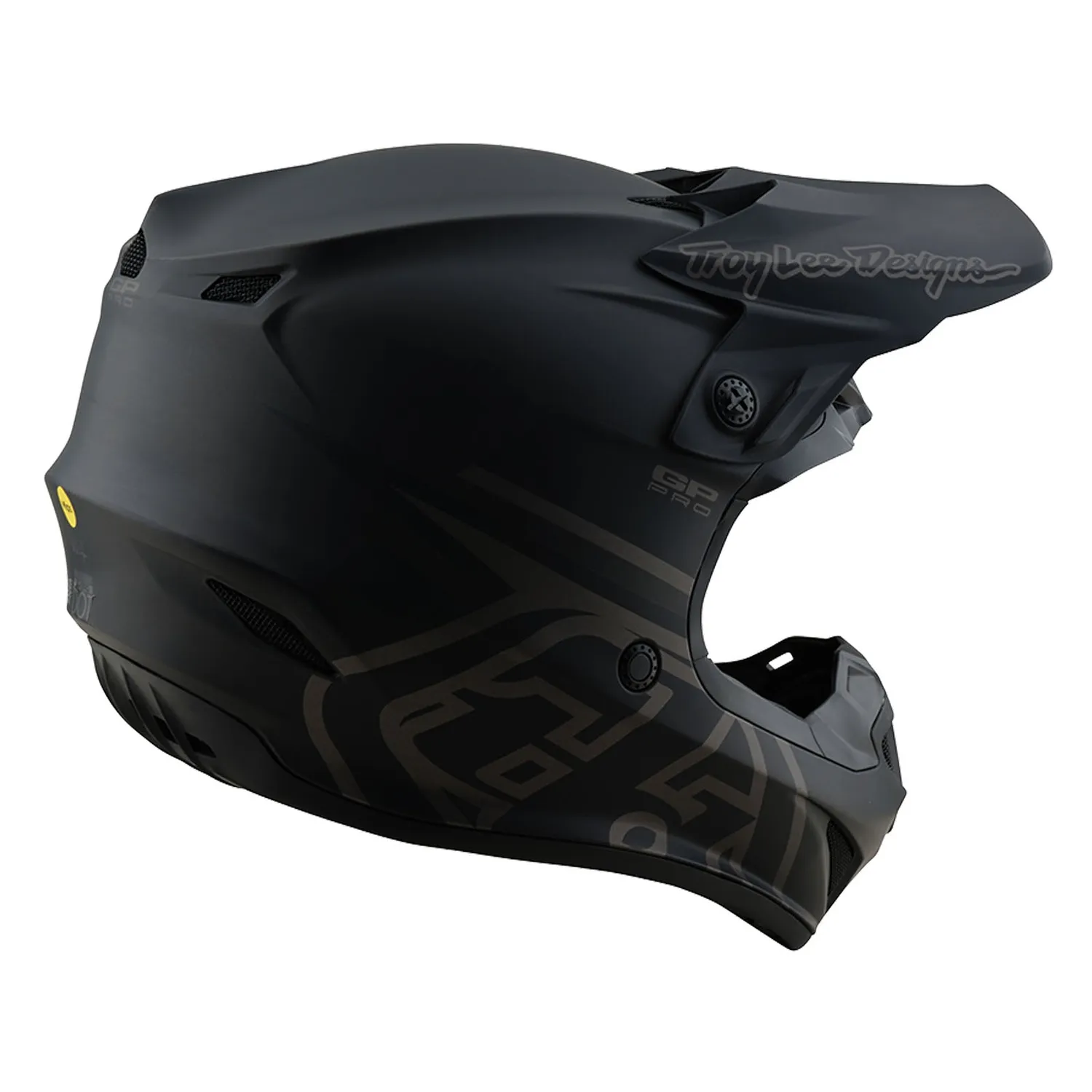 Troy Lee Designs GP Pro Mono casco moto bambino Nero Mips