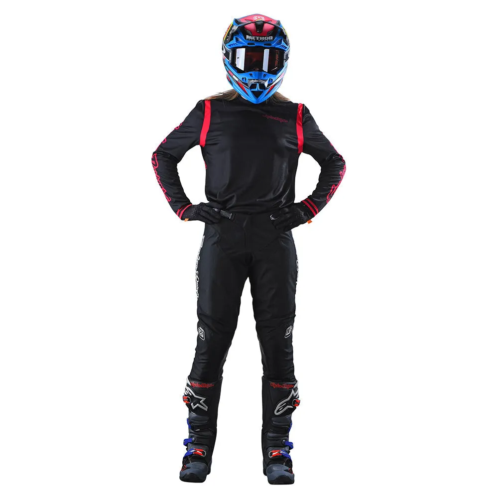 Troy Lee Designs GP Mono maglia moto donna nero rosso