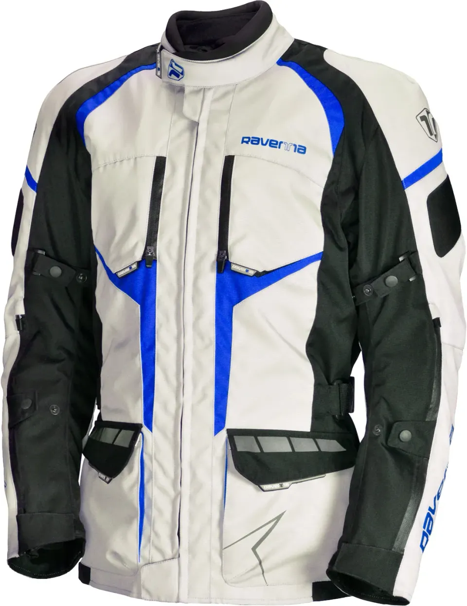 Ravenna Touring giacca moto 3 strati bianco nero blu