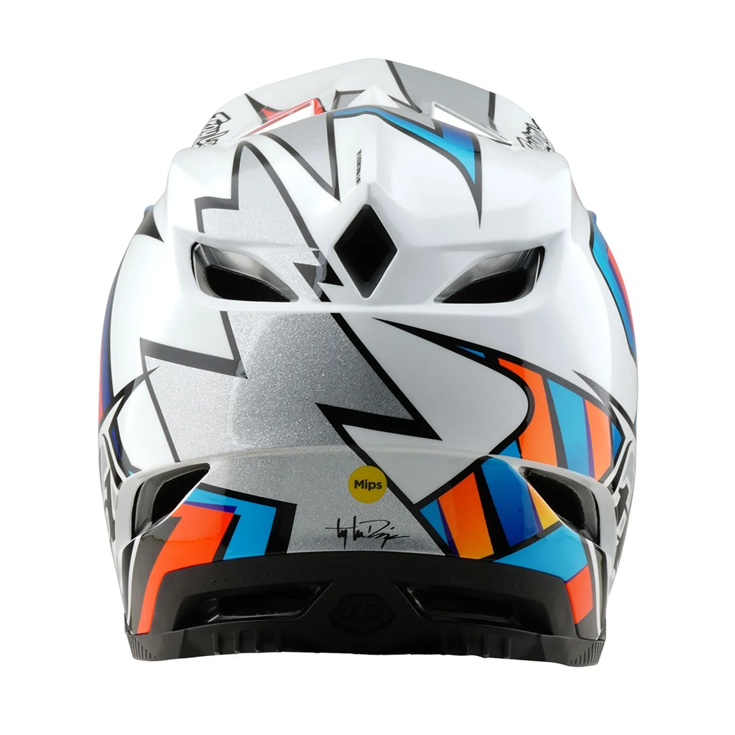 Troy Lee Designs D4 Composite MIPS casco MTB Bianco Argento