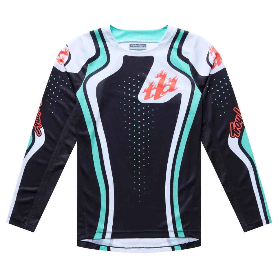 Troy Lee Designs GP Pro Roller Maglia Moto Bambino Nero Teal