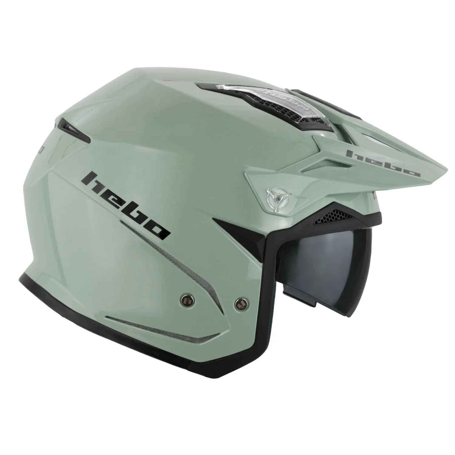 Hebo Zone 5 Monocolor casco trial verde ECE 22-06