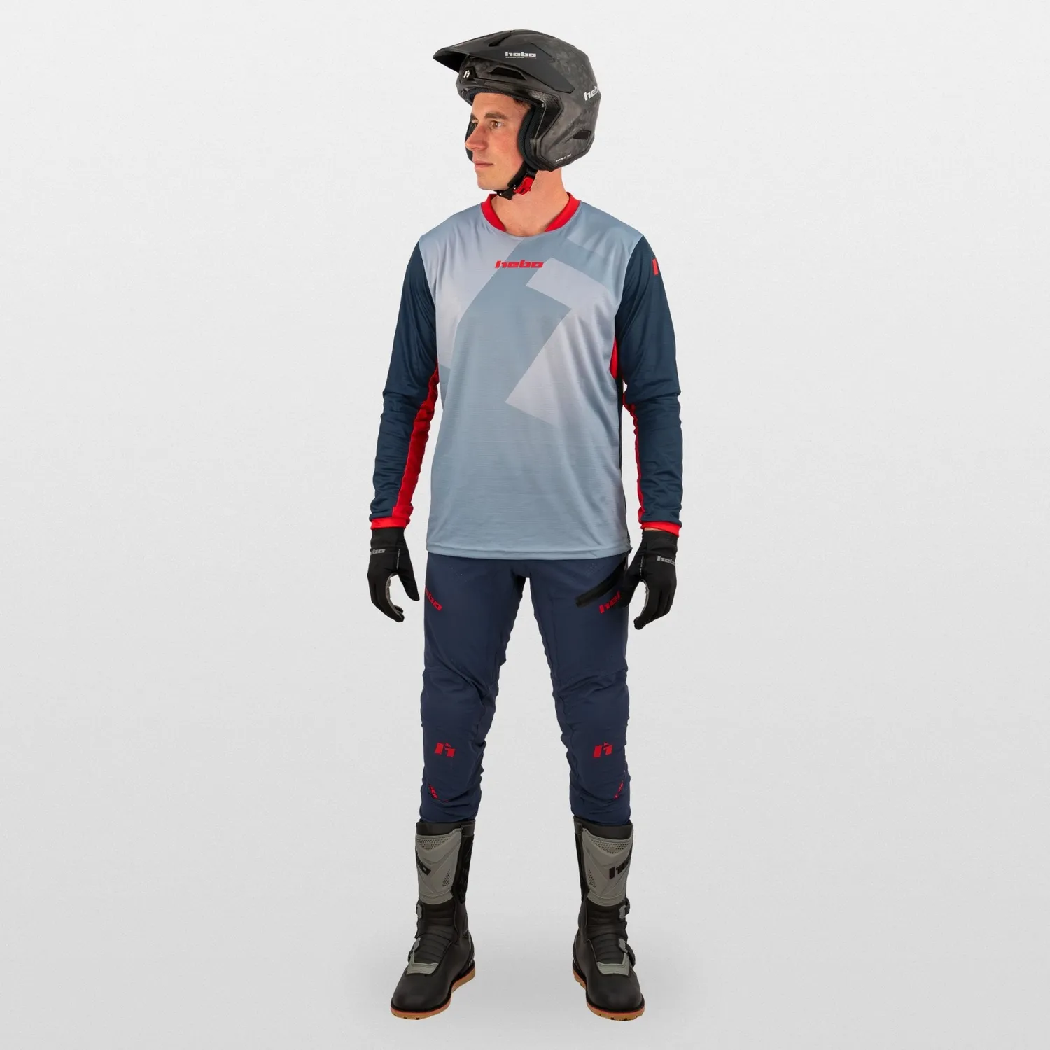 Hebo Tech HE2250A t-shirt tecnica blu traspirante