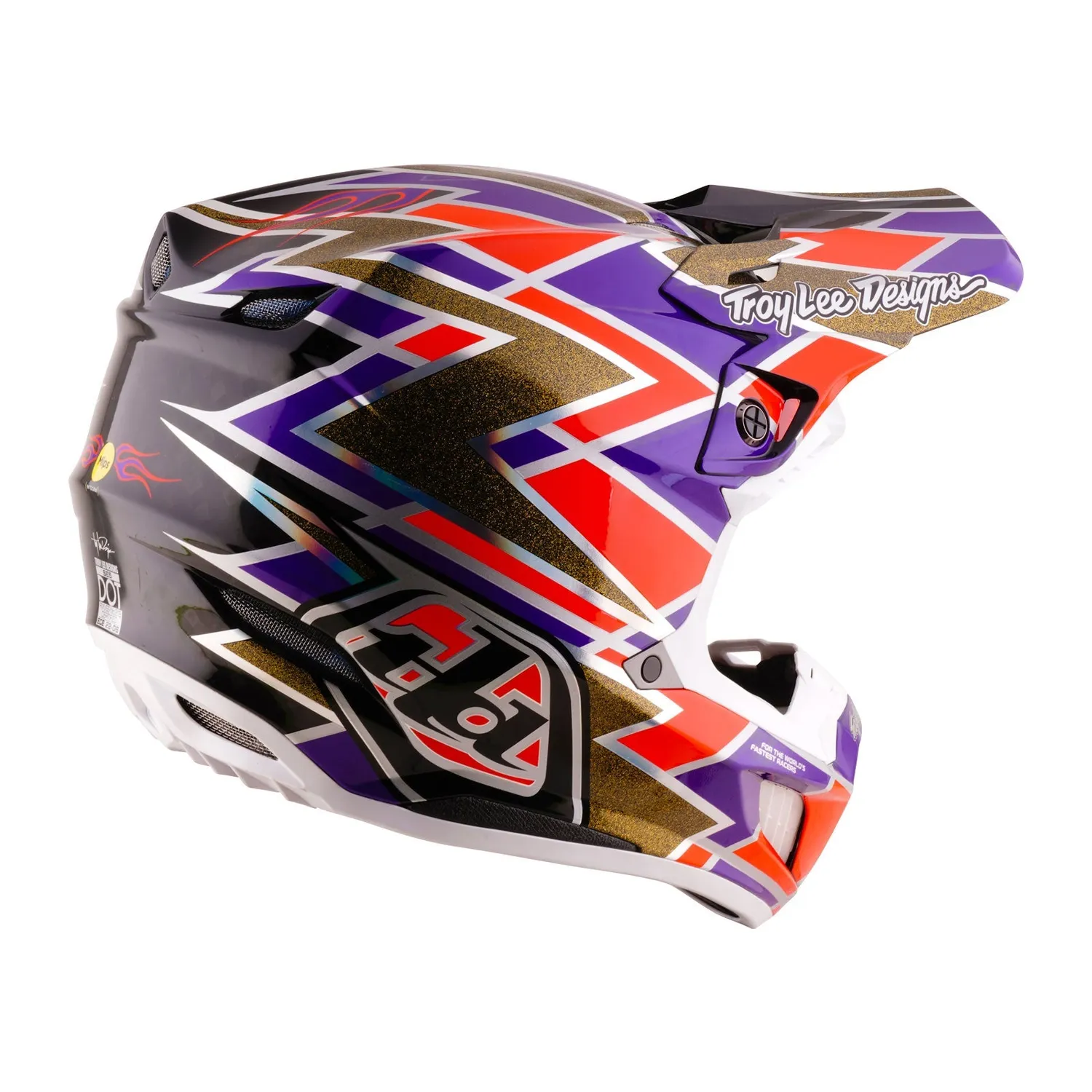Troy Lee Designs SE5 Carbon casco moto Flush Violet