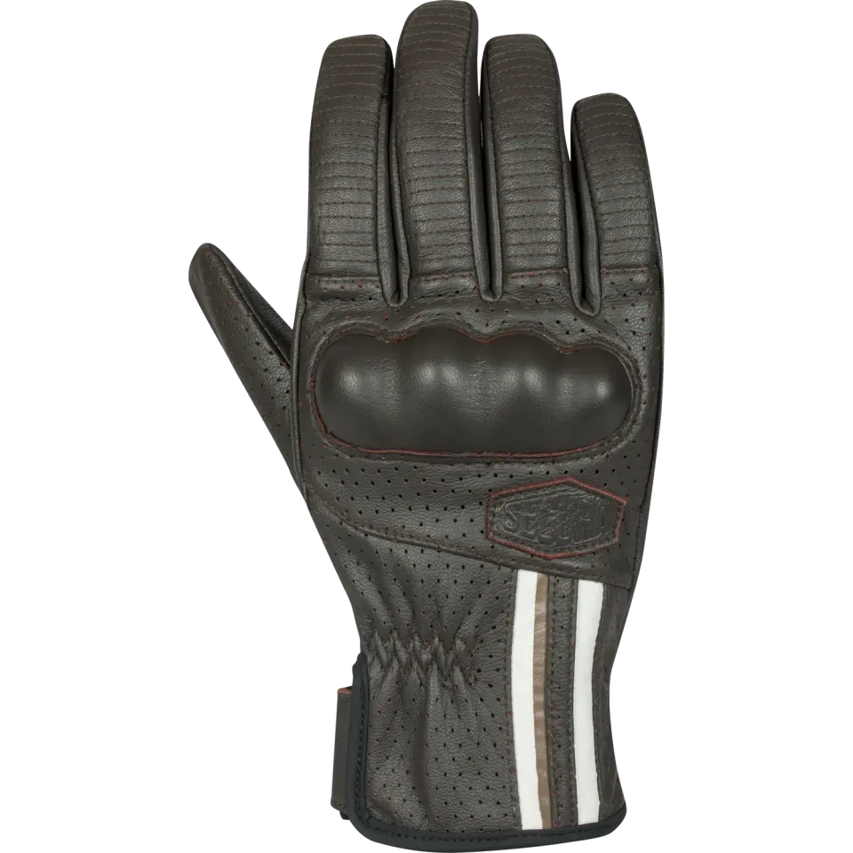 Segura Romeo guanti moto marrone bianco pelle