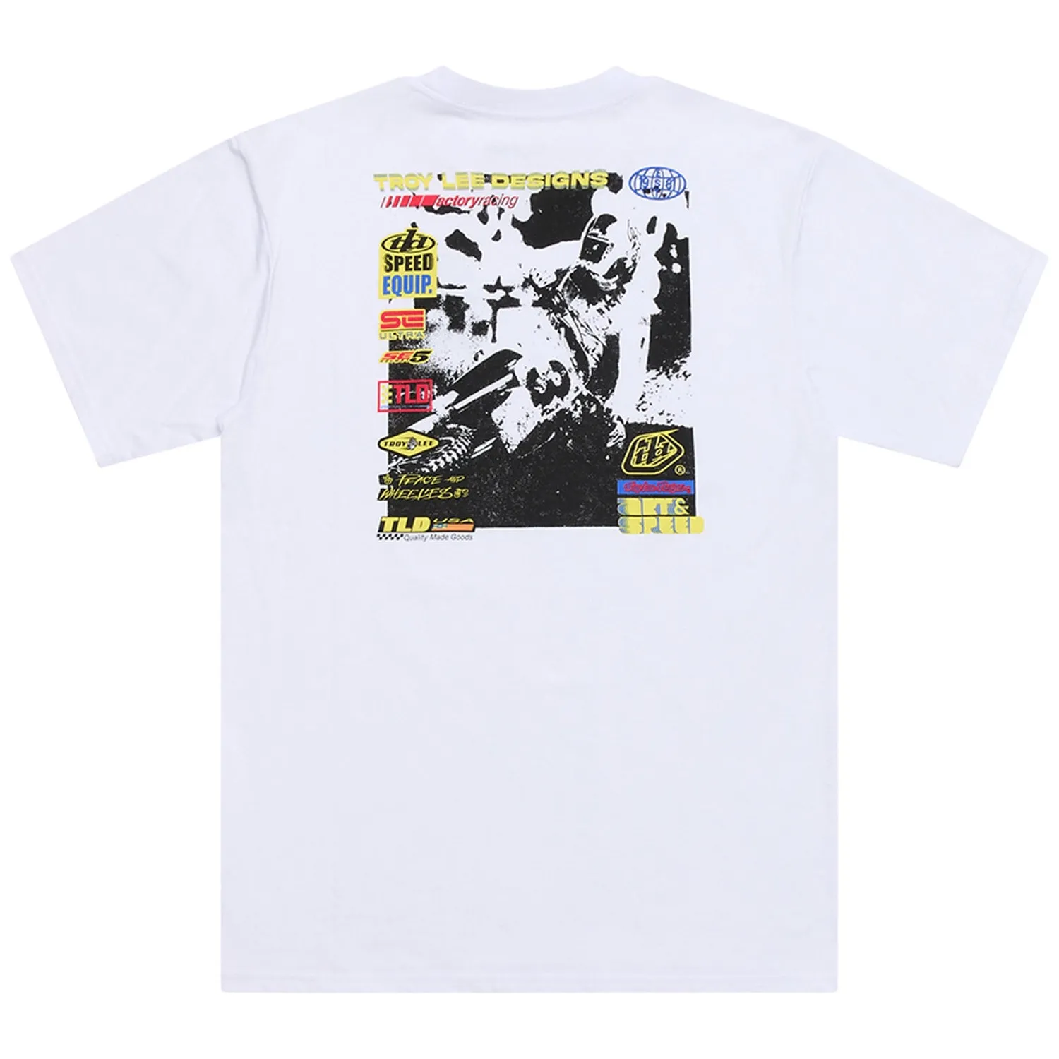 Troy Lee Designs Overload t-shirt uomo Bianca girocollo