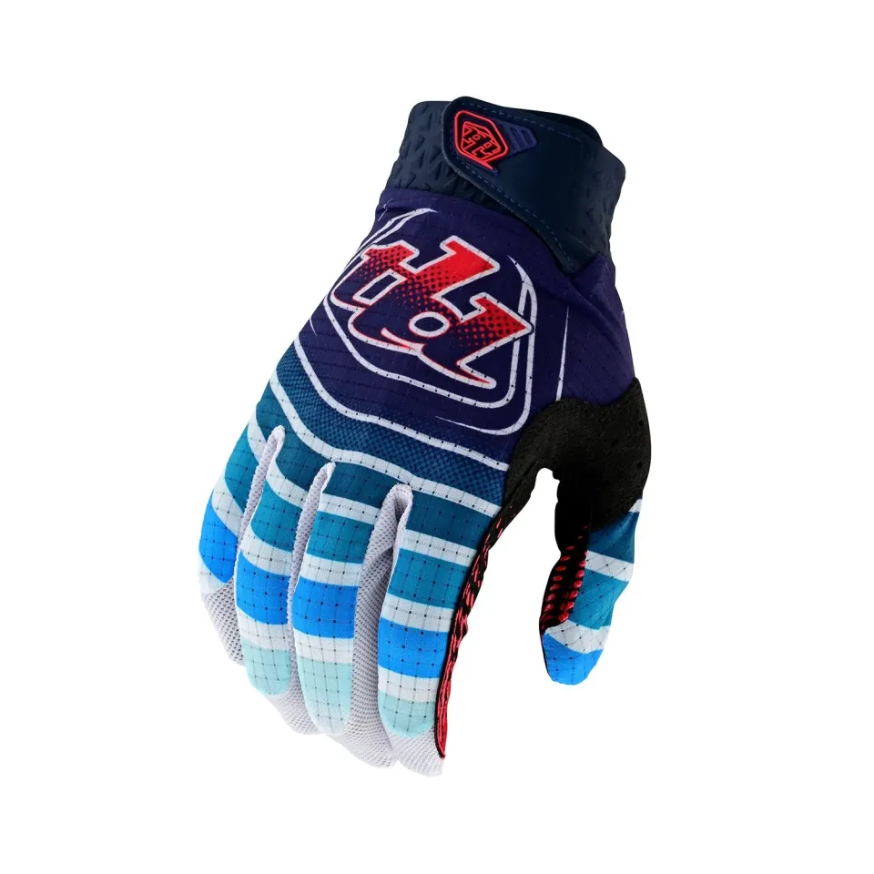 Troy Lee Designs Air Guanti Cross Blu-Rossi Traspiranti