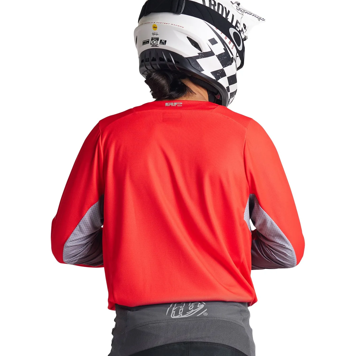 Troy Lee Designs GP Pro Icon maglia cross rosso grigio