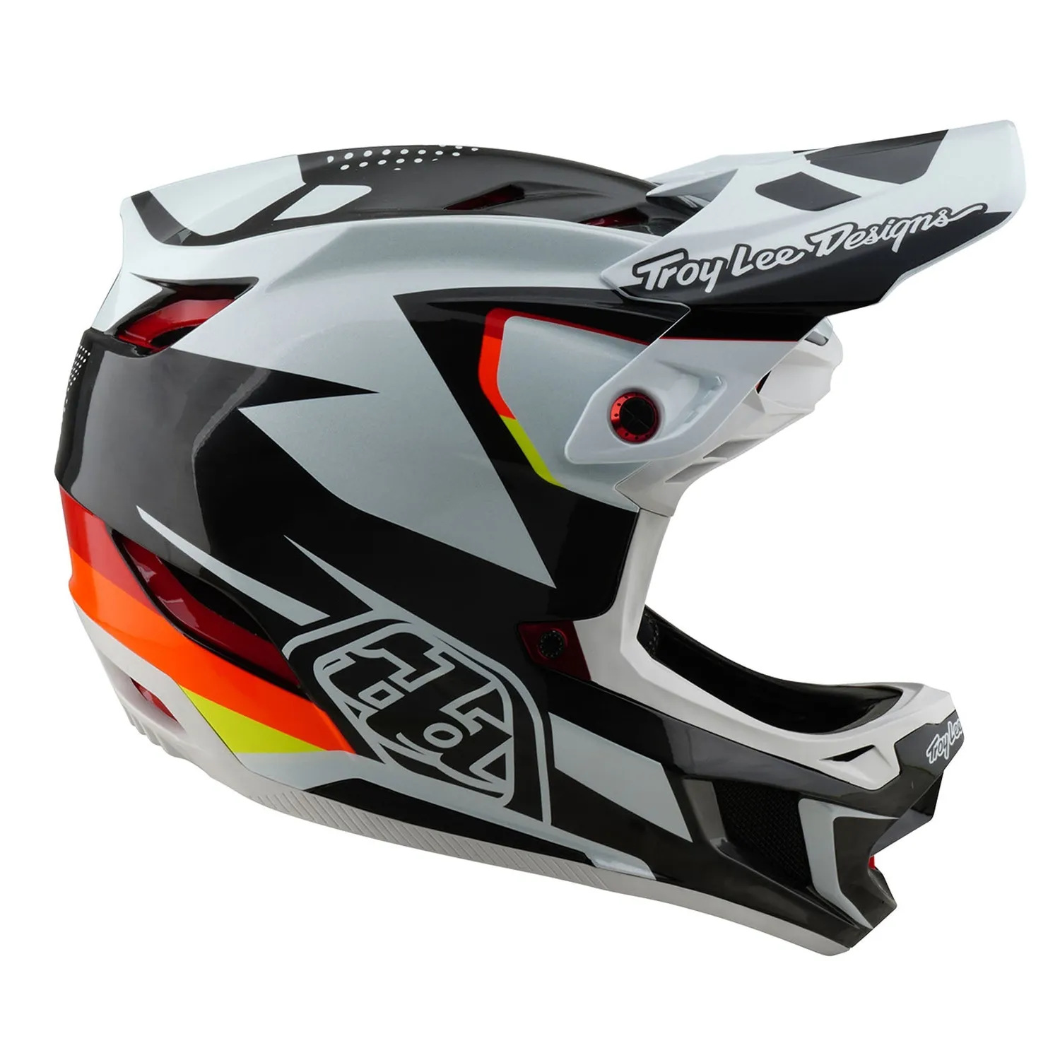 Troy Lee Designs D4 Carbon casco integrale Optic Black MIPS