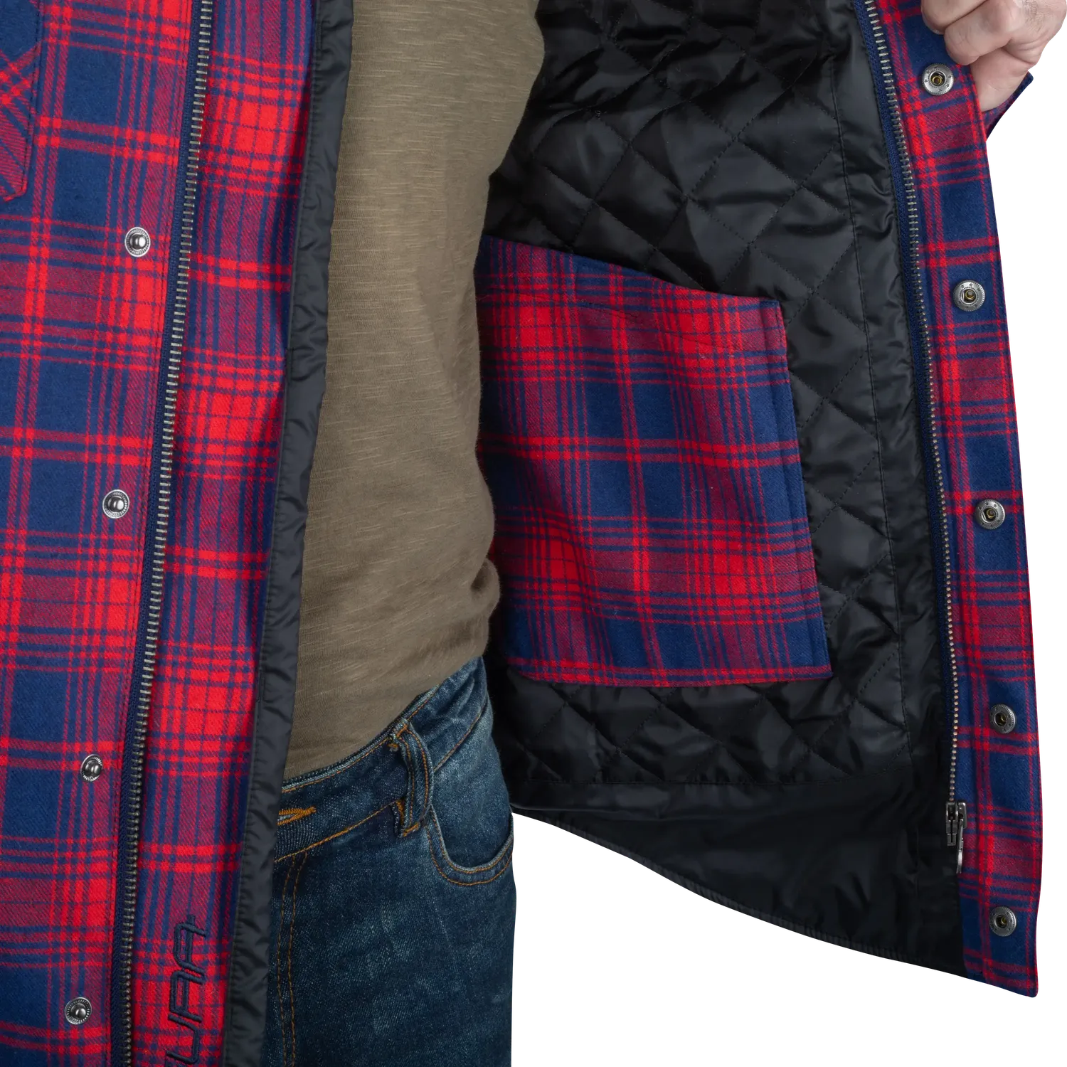 Segura Sierra camicia moto blu rosso impermeabile