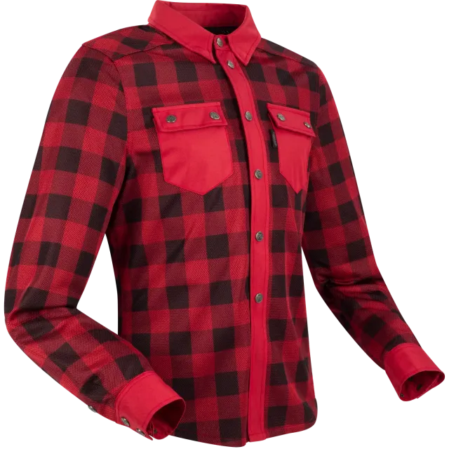 Segura Jovan Noir Rouge giacca moto tessile con protezioni