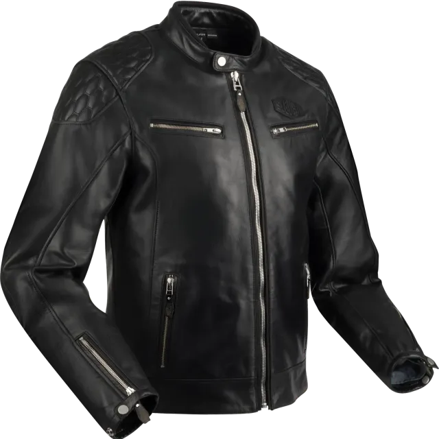 Segura Curtis giacca moto pelle nero termica