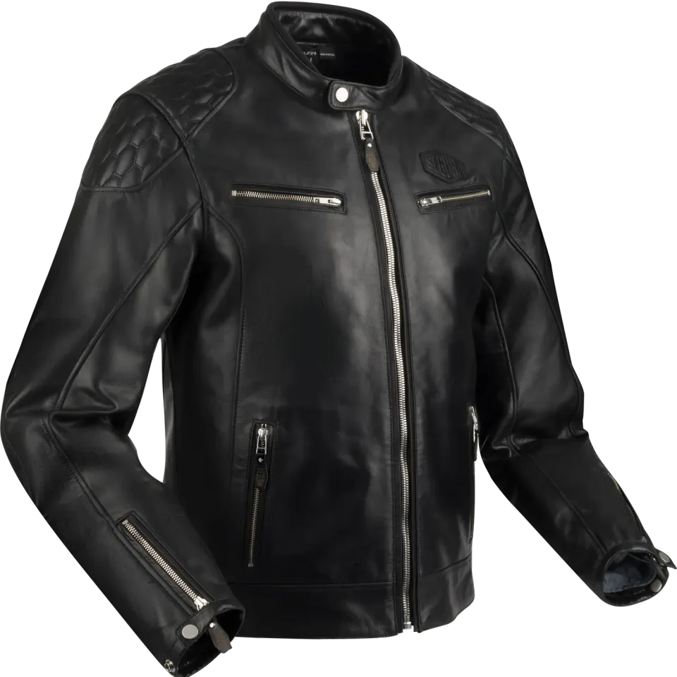 Segura Curtis giacca moto pelle nero termica