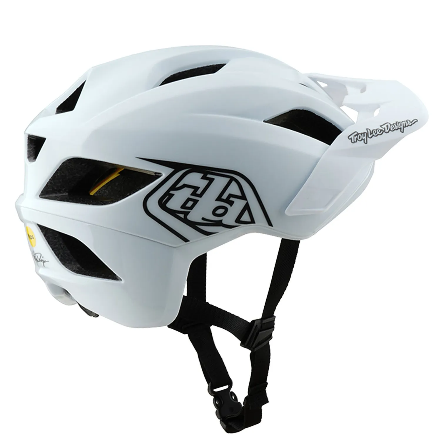 Troy Lee Designs Flowline Casco MTB Bianco Nero MIPS Leggero