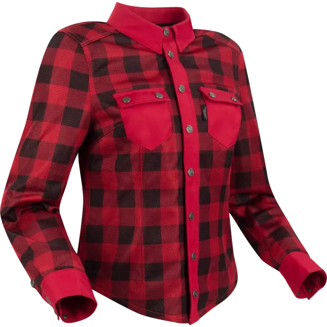 Segura Lady Jovan sopracamicia moto nero rosso