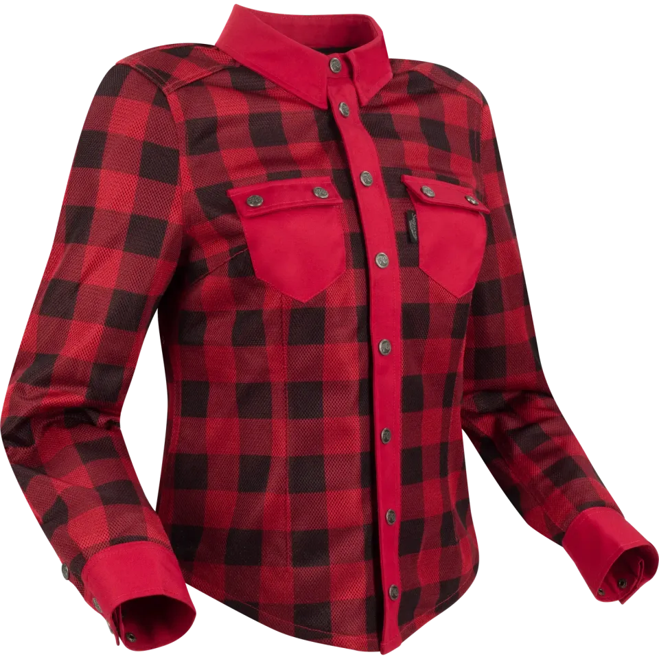 Segura Lady Jovan sopracamicia moto nero rosso