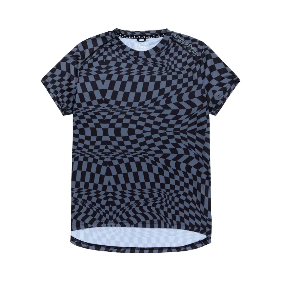 Troy Lee Designs Lilium SS Twisted Checkers maglia mtb nero