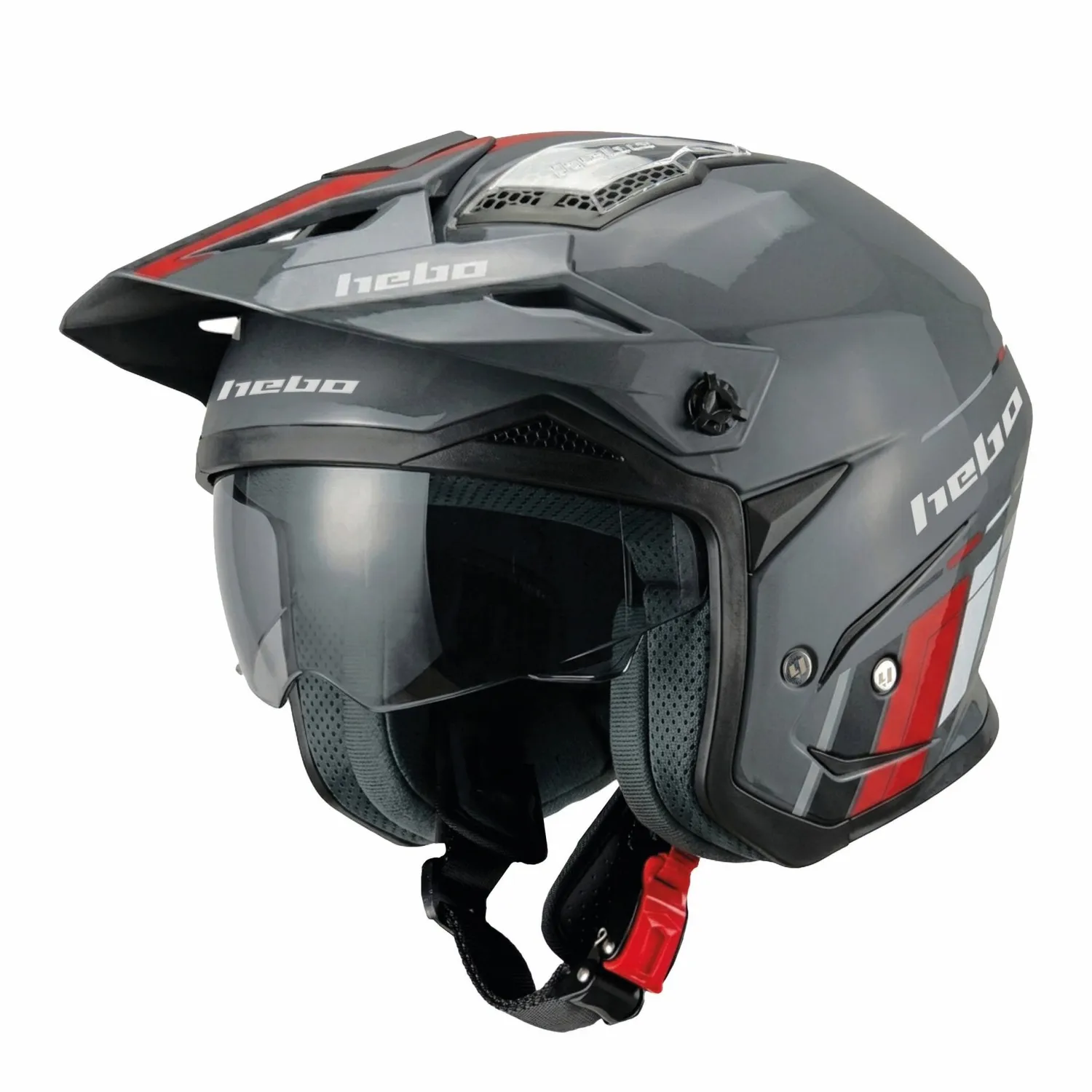 Hebo Zone 5 R.S. casco trial grigio ECE 22-06