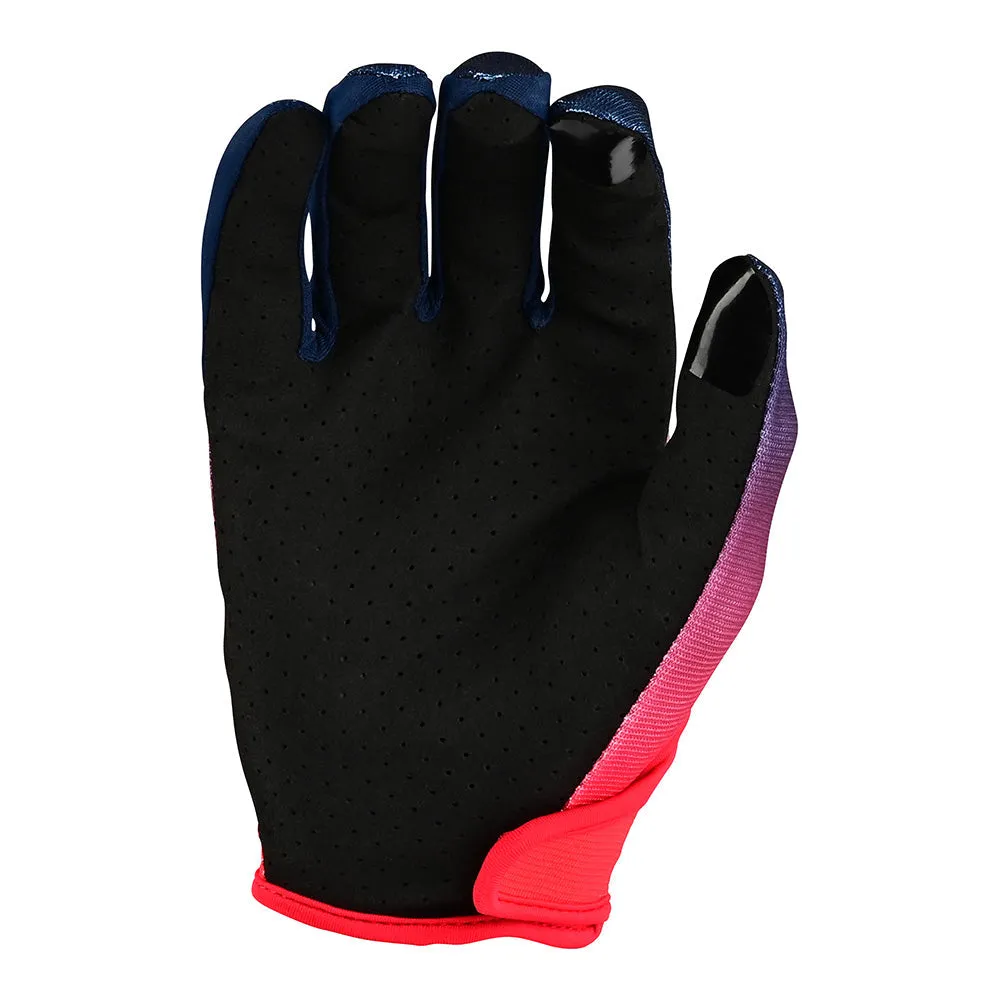 Troy Lee Designs Flowline Faze guanti bici rosso-blu touch