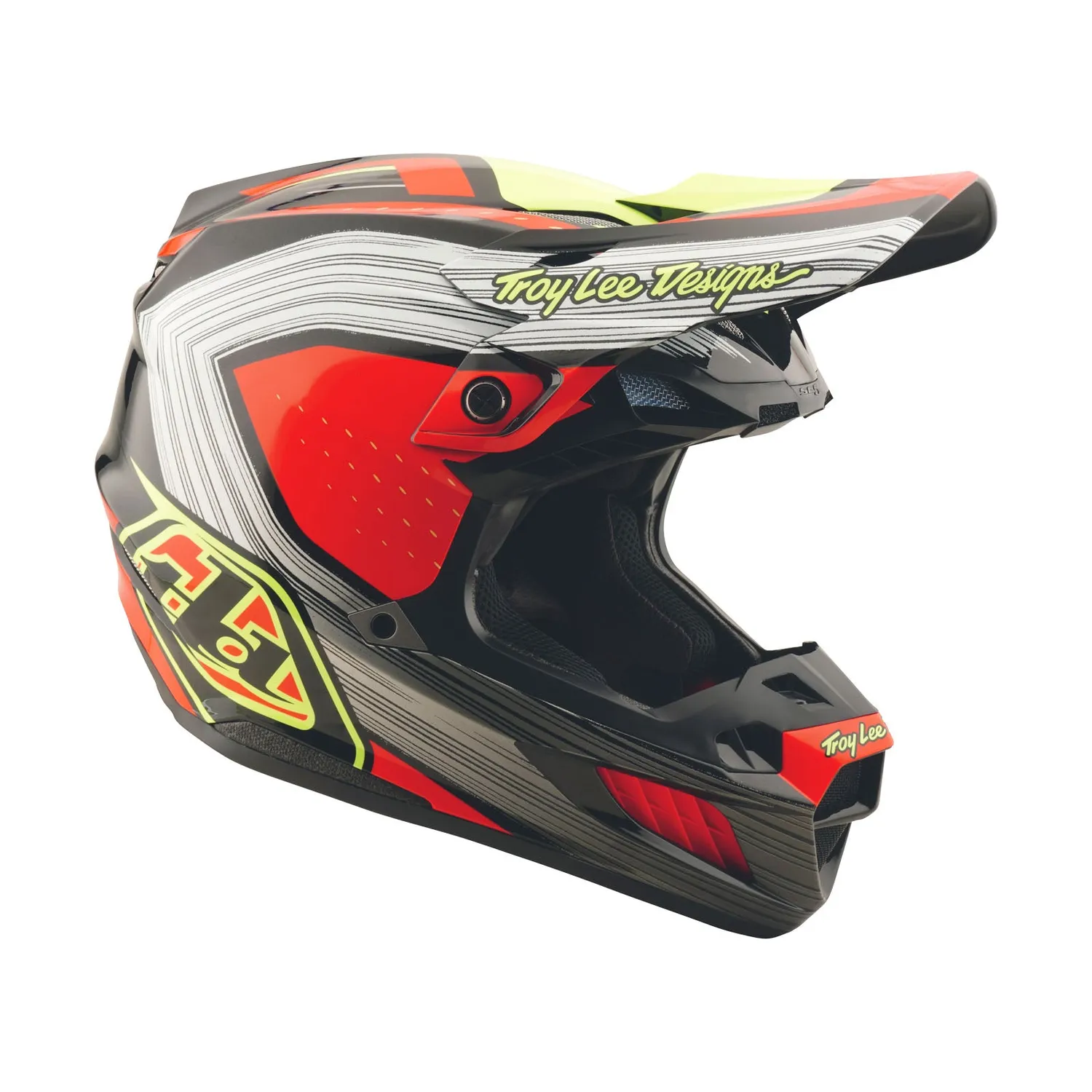 Troy Lee Designs SE5 Composite Stripes casco integrale nero