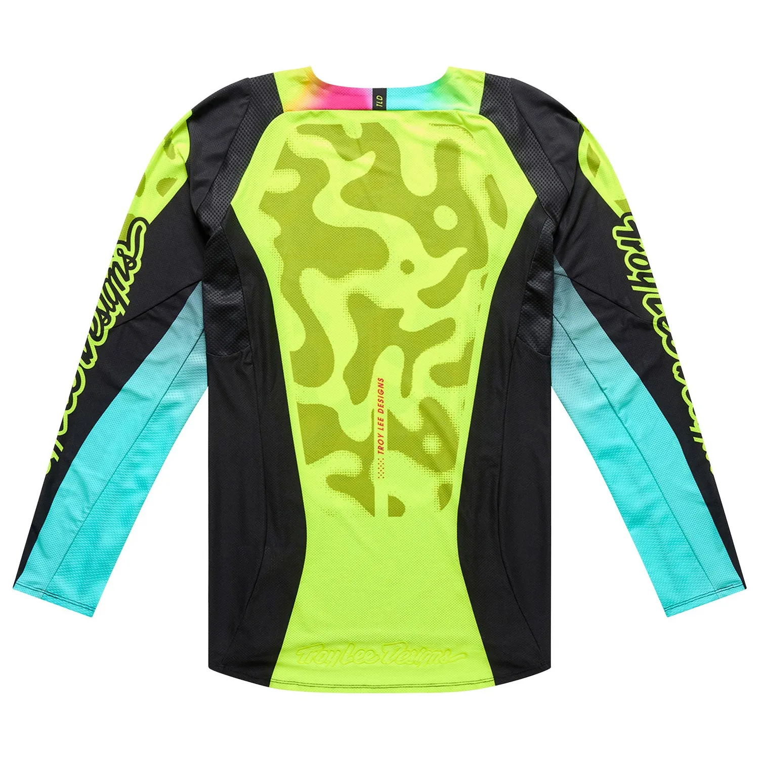 Troy Lee Designs SE Pro maglia moto nero giallo fluo