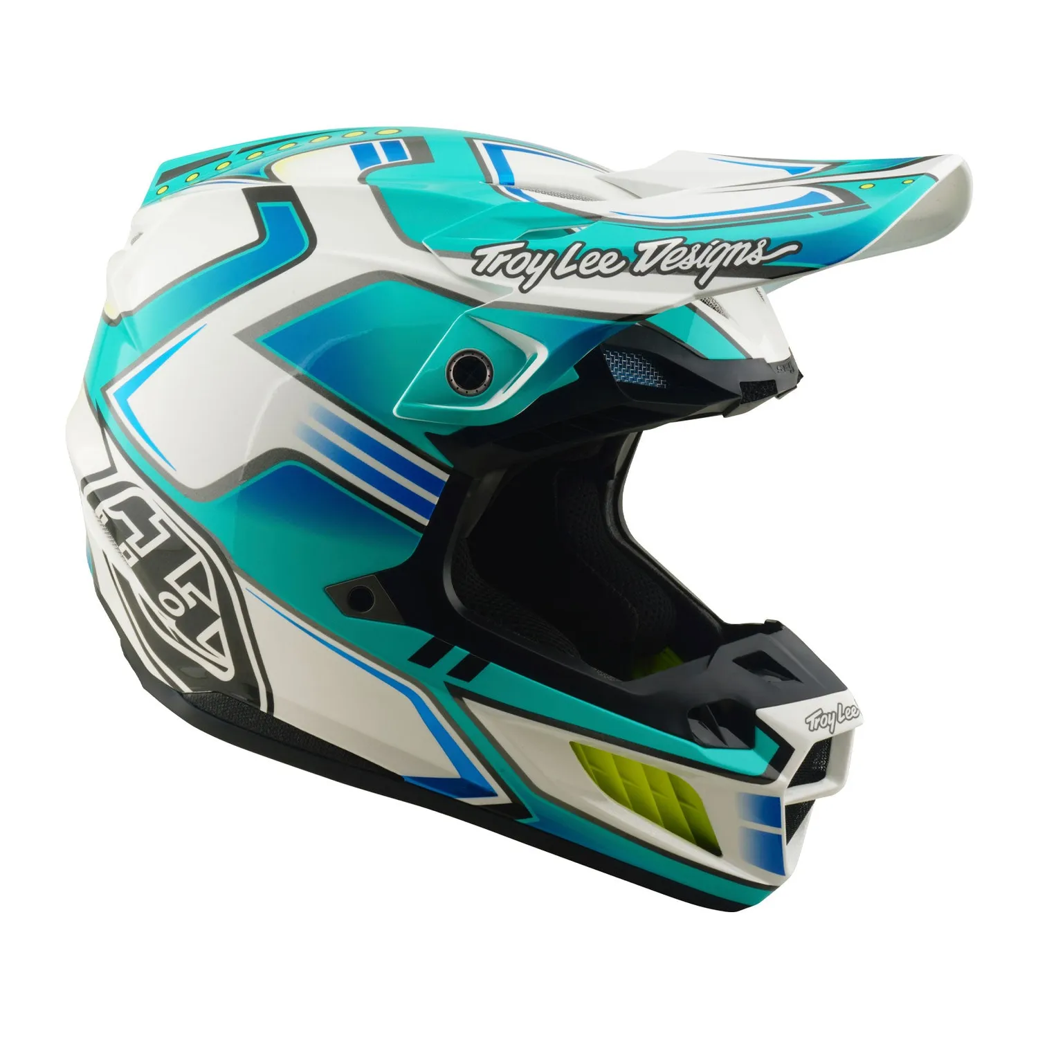 Troy Lee Designs SE5 Composite Crest casco moto MIPS teal