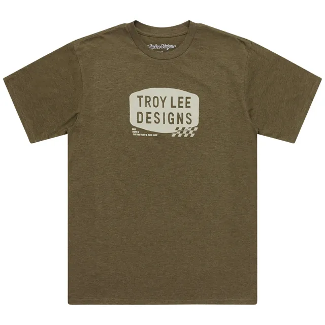 Troy Lee Designs Stamp t-shirt oliva manica corta